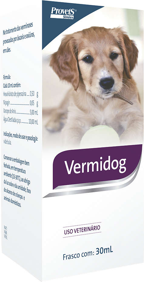 Vermífugo Provets Vermidog para Cães - 30 mL