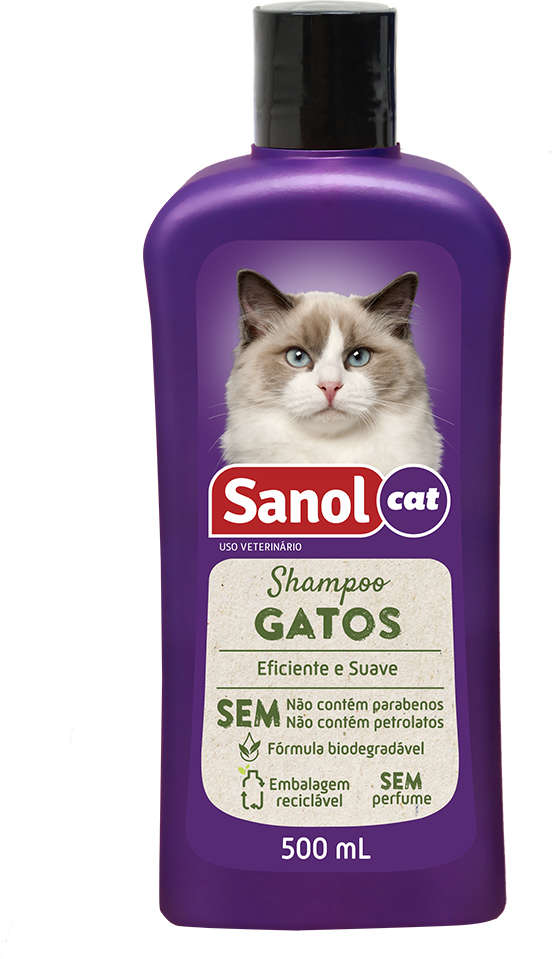 Shampoo Sanol Vet para Gatos - 500 mL