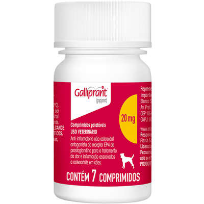 Anti-Inflamatório Elanco Galliprant para Cães 20 mg_7 Comprimidos