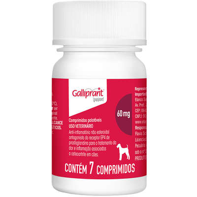 Anti-Inflamatório Elanco Galliprant para Cães 60 mg_ 7 Comprimidos