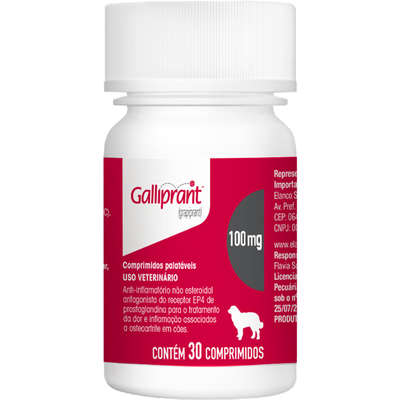 Anti-Inflamatório Elanco Galliprant para Cães 100 mg_30 Comprimidos