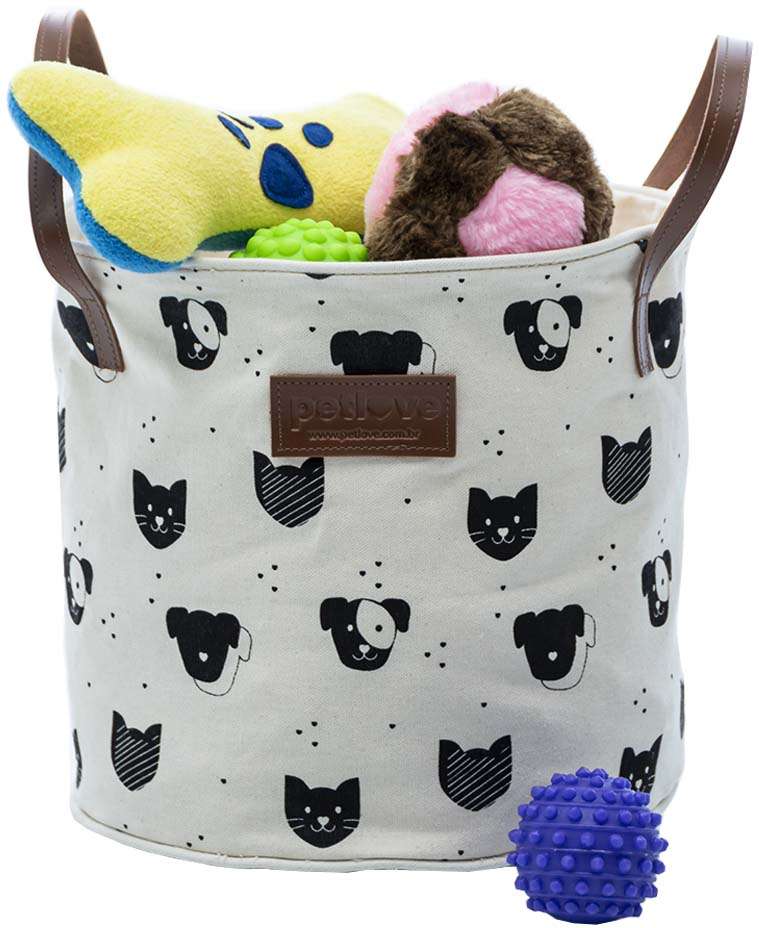 Porta Brinquedos Petlove Estampa Especial de Aniversário - Tam. Único