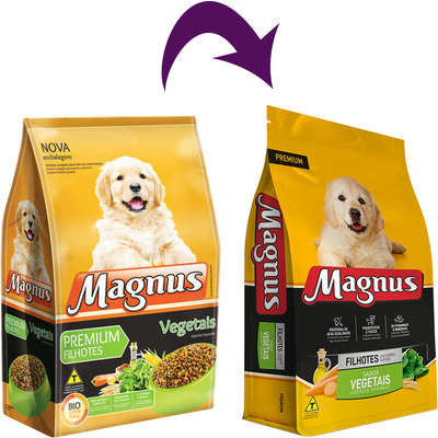 Ração Magnus Premium Vegetais para Cães Filhotes