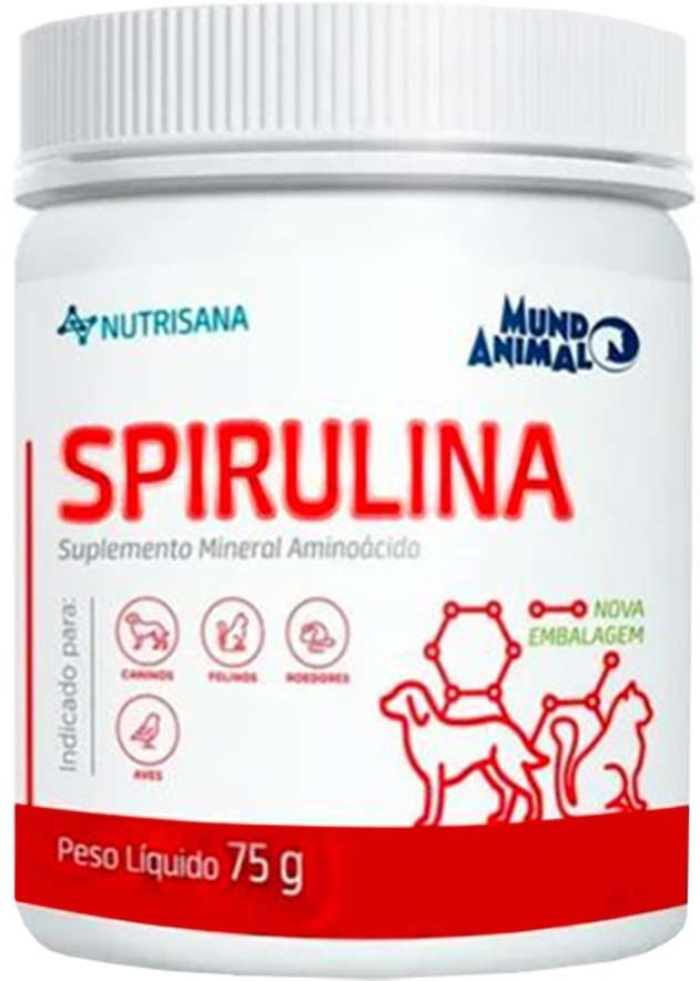 Suplemento Alimentar Spirulina Mundo Animal - 75 g