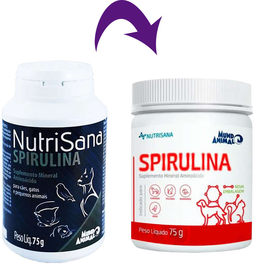 Suplemento Alimentar Spirulina Mundo Animal - 75 g