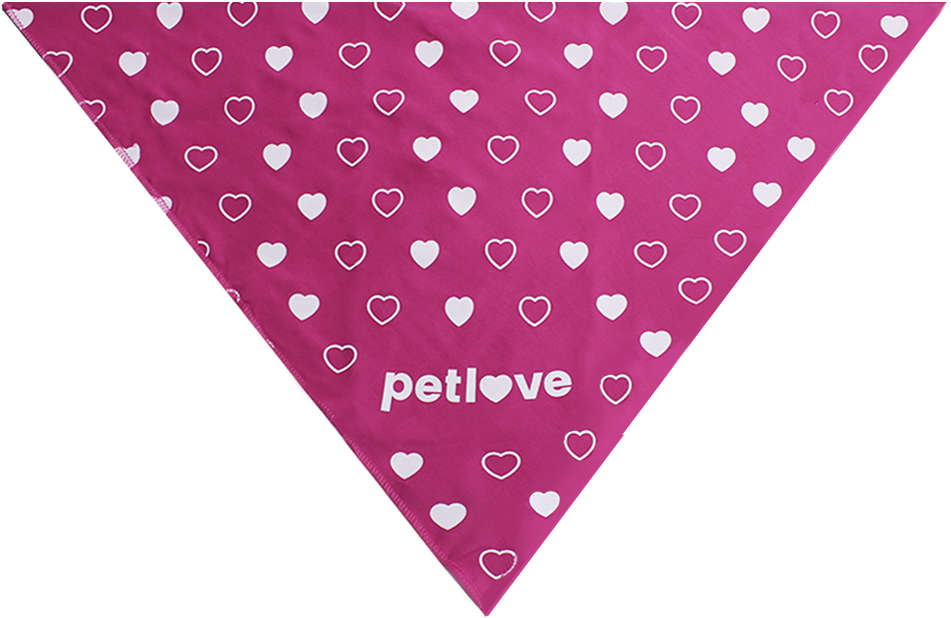 Bandana Petlove Coração - Pink