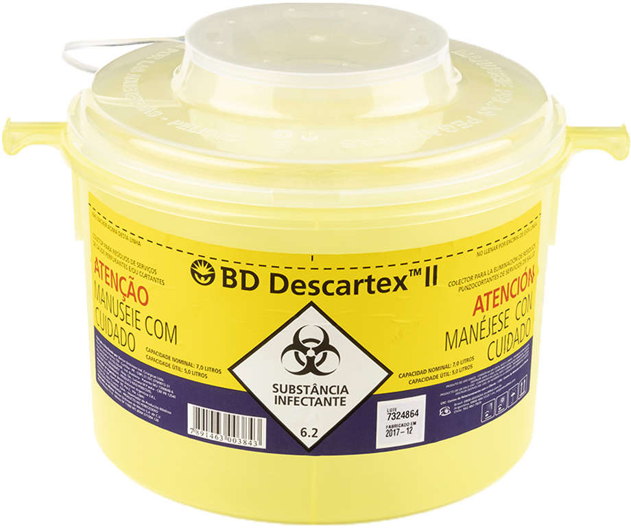 Coletor de Perfurocortante BD Descartex II - 7 Litros