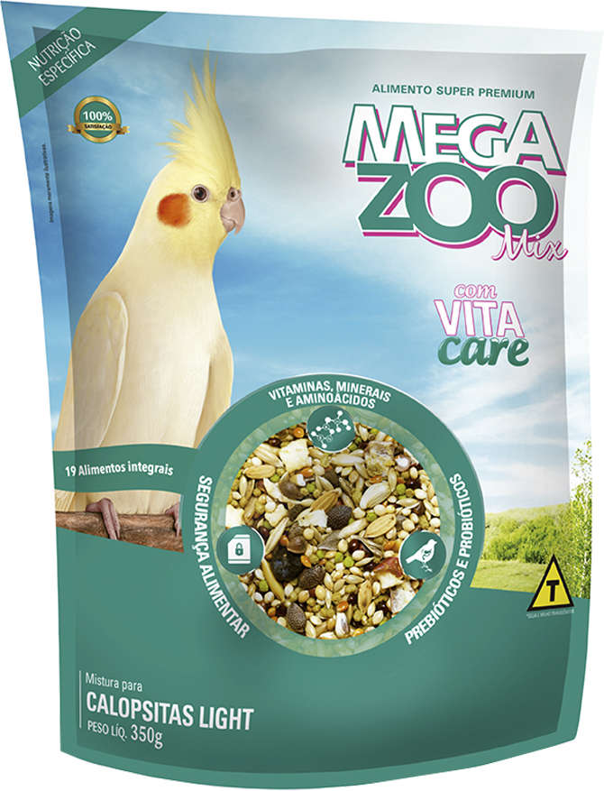 Ração Megazoo Mix para Calopsitas Light - 350 g