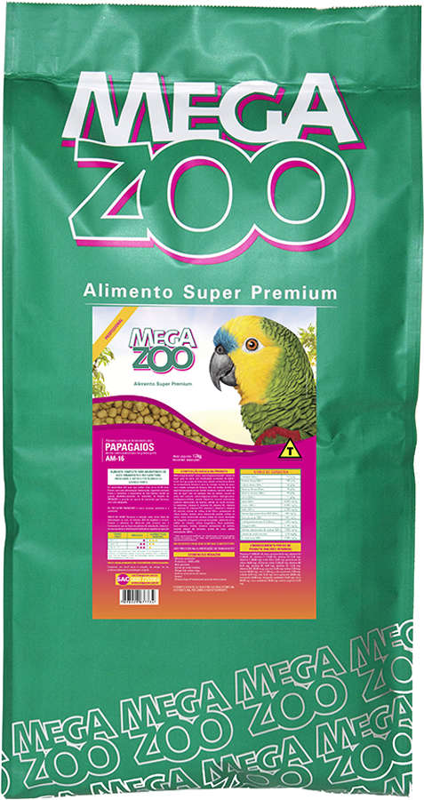 Ração Megazoo para Papagaios (AM-16) - 12Kg