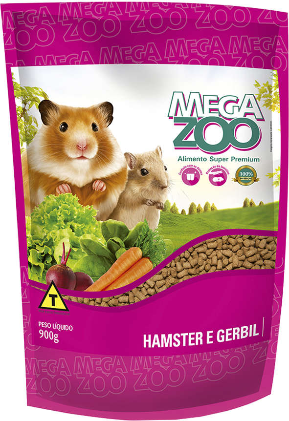 Ração Extrusada Megazoo para Hamster e Gerbil - 900 g