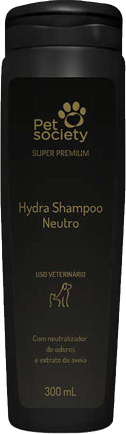 Shampoo Pet Society Hydra Neutro para Cães e Gatos - 300 mL