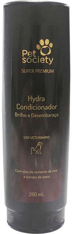 Condicionador Pet Society Hydra Brilho e Desembaraço para Cães e Gatos - 290 mL