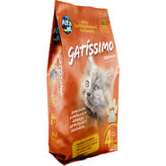 Areia Sanitária Alfapet Gatíssimo Premium Perfumada para Gatos - 4Kg