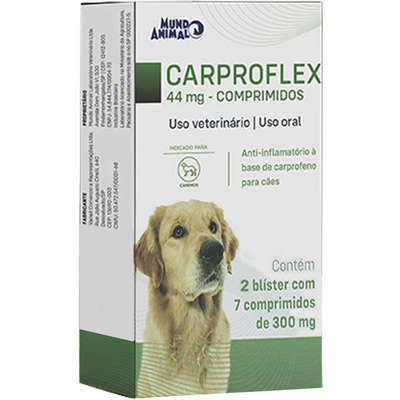 Anti-Inflamatório Mundo Animal Carproflex 44 mg para Cães