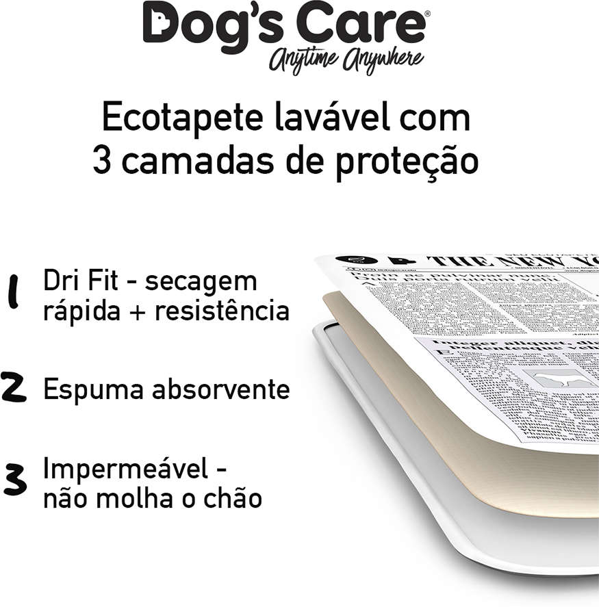 Tapete Higiênico Lavável Dog's Care The New York Dogs - Tam. Único