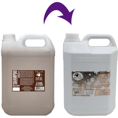 Shampoo Pet Life Chocolate para Cães e Gatos - 5 Litros