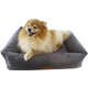 Cama Pet Suede Cinza