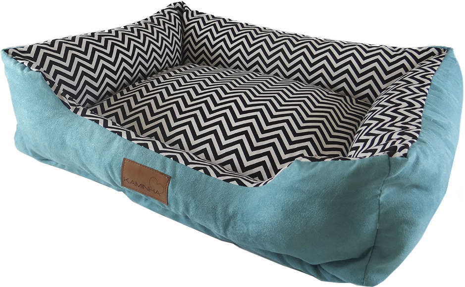 Cama Pet Veludo Turquesa - Tam. G