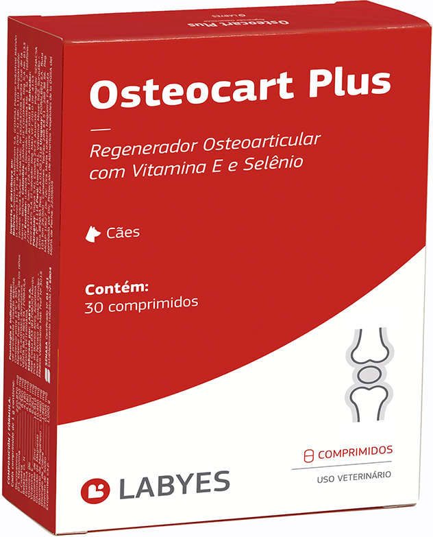 Regenerador Osteoarticular Osteocart Plus para Cães - 30 comprimidos