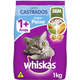 Ração Seca Whiskas Peixe para Gatos Adultos Castrados