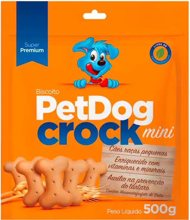 Biscoito Pet Dog Crock Mini - 500 g