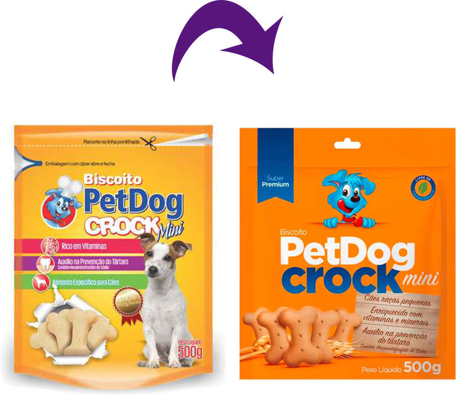 Biscoito Pet Dog Crock Mini - 500 g
