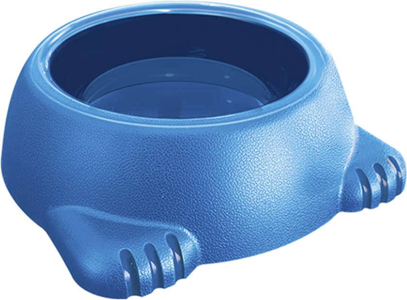 Comedouro Plástico Glamour Azul - 500 mL