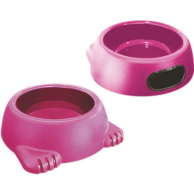 Comedouro Plástico Glamour Rosa