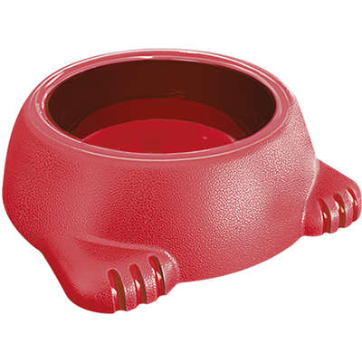 Comedouro Plástico Glamour Vermelho
