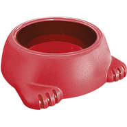 Comedouro Plástico Glamour Vermelho - 1000 mL