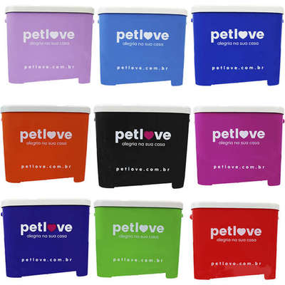 Porta Ração Petlove Cores Variadas - 15 Kg