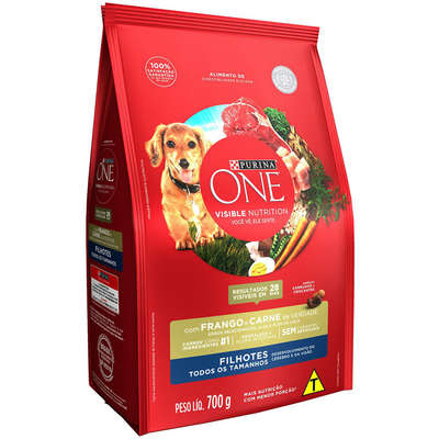 Ração Seca Nestlé Purina One Frango e Carne para Cães Filhotes