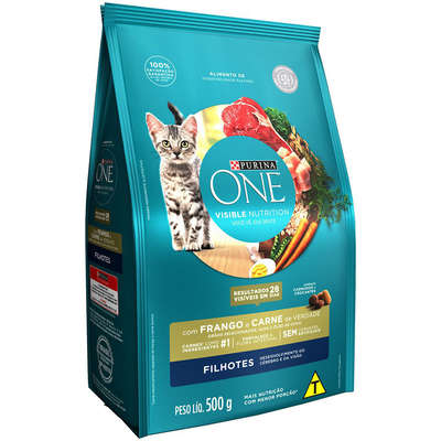 Ração Seca Nestlé Purina One Frango e Carne para Gatos Filhotes