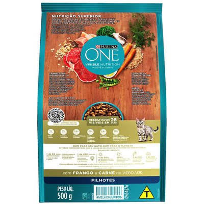 Ração Seca Nestlé Purina One Frango e Carne para Gatos Filhotes