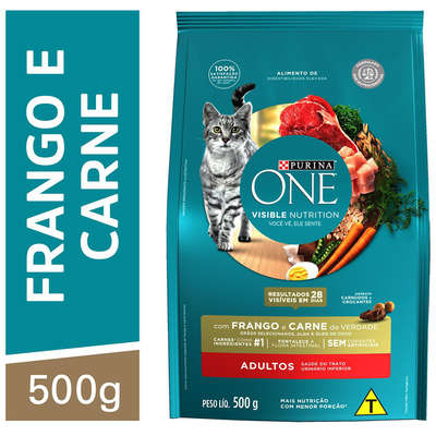 Ração Seca Nestlé Purina One Frango e Carne para Gatos Adultos