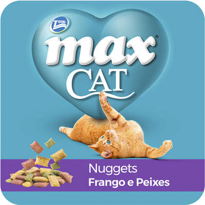 Ração Total Max Cat Nuggets Adultos Frango e Peixe