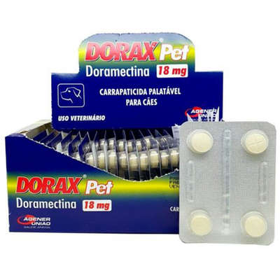 Dorax Pet Doramectina 18 mg para Cães