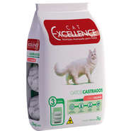 Ração Seca Cat Excellence Salmão para Gatos Adultos Castrados - 3Kg