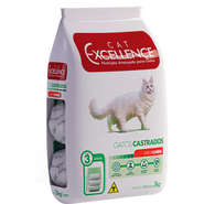 Ração Seca Cat Excellence Carne para Gatos Adultos Castrados - 3Kg