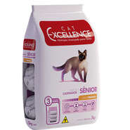 Ração Seca Cat Excellence Frango para Gatos Sênior Castrados - 3Kg