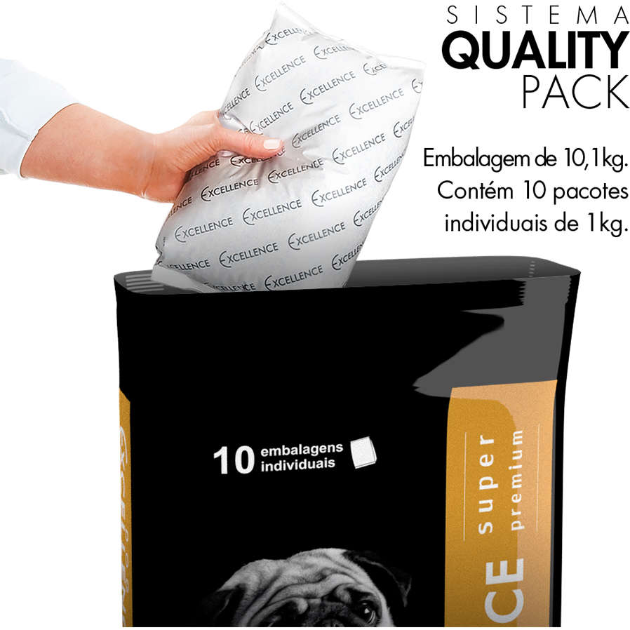 Ração Seca Dog Excellence Super Premium Light para Cães Adultos Raças Pequenas - 10,1Kg