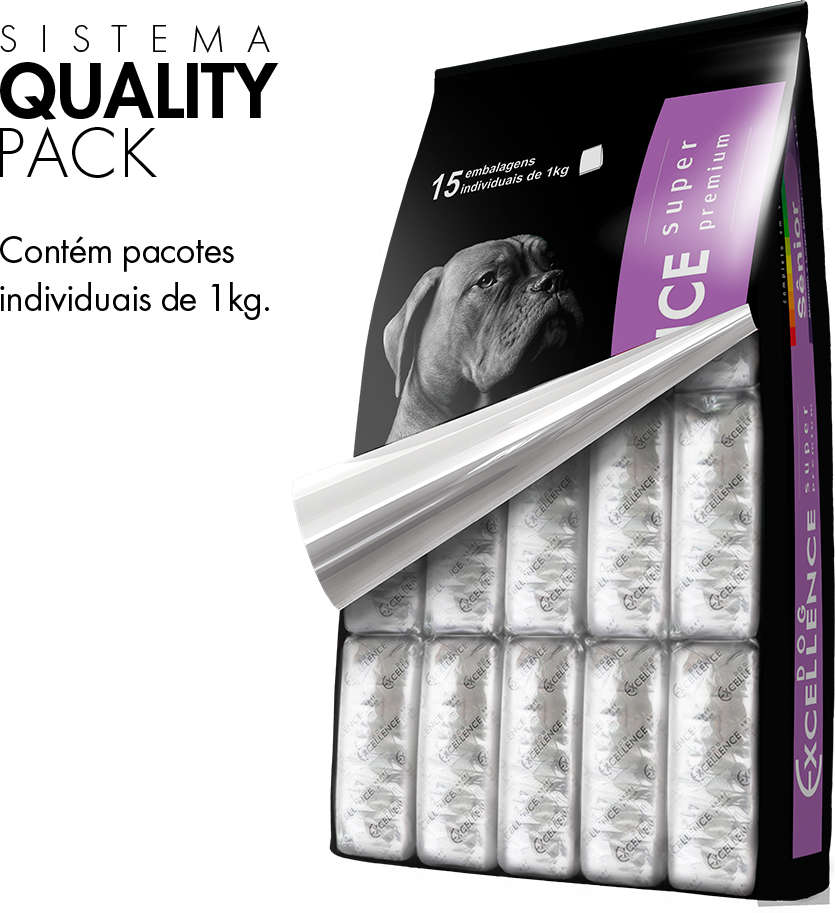Ração Seca Dog Excellence Super Premium para Cães Sênior Raças Médias e Grandes - 15Kg
