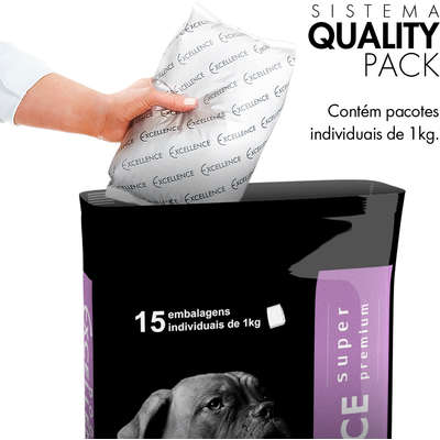 Ração Seca Dog Excellence Super Premium para Cães Sênior Raças Médias e Grandes