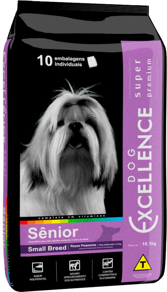 Ração Seca Dog Excellence Super Premium para Cães Sênior Raças Pequenas - 10,1Kg