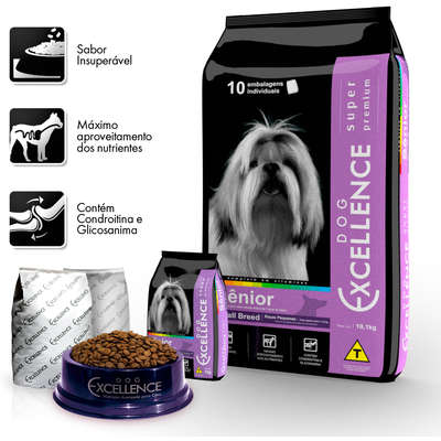 Ração Seca Dog Excellence Super Premium para Cães Sênior Raças Pequenas