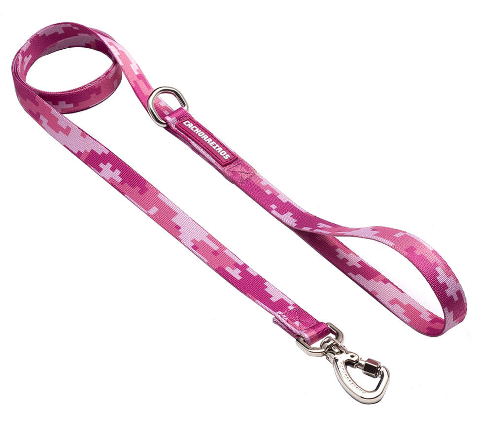 Guia Baby Camuflada Rosa para Cães - Tam. Único