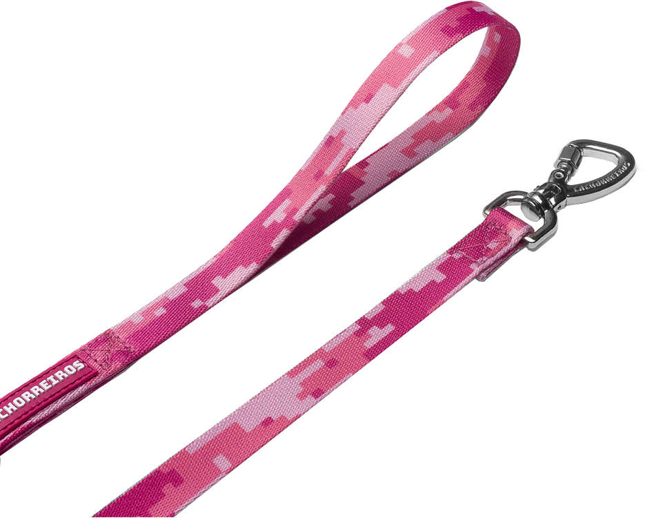Guia Baby Camuflada Rosa para Cães - Tam. Único