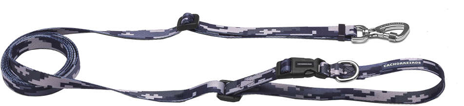 Guia Running Camuflada Cinza para Cães - Tam. P