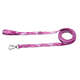 Guia Longa Camuflada Rosa para Cães