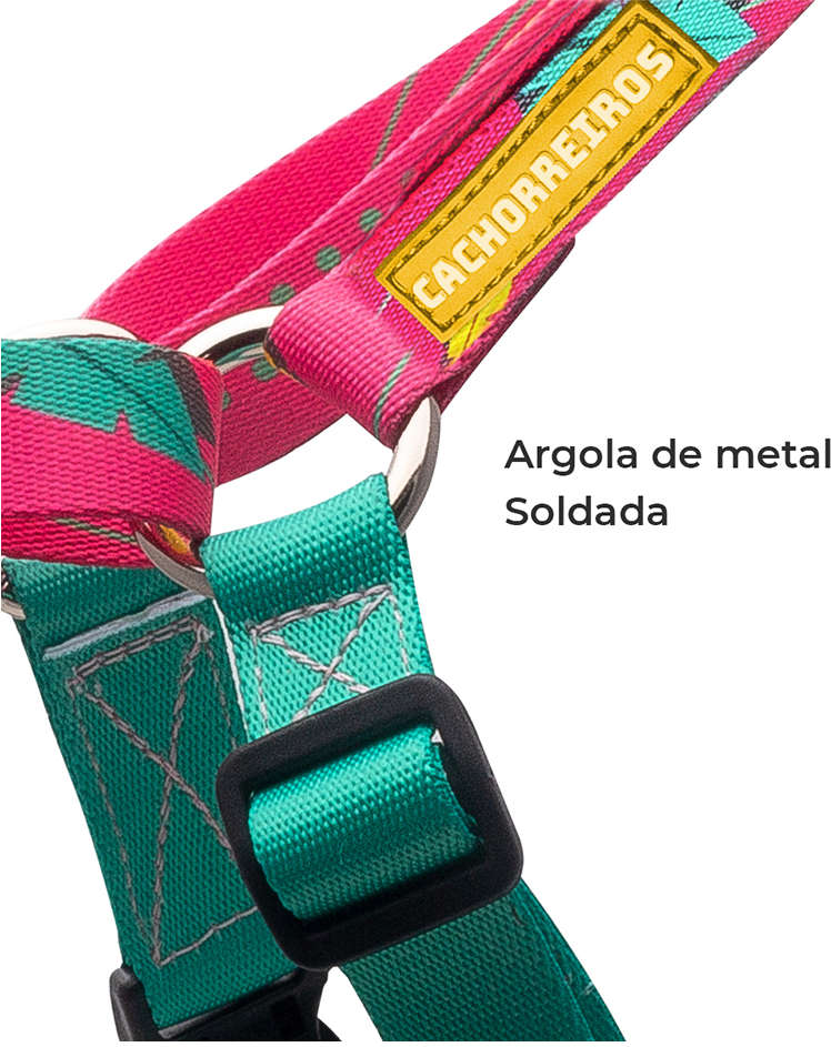 Peitoral Antipuxão Olívia para Cães - Tam. G